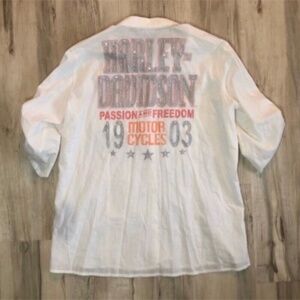 Harley-Davidson Cream Shirt with Graphic